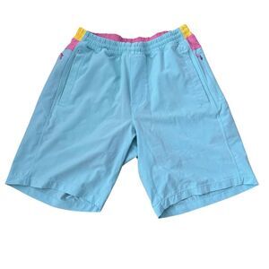 Birddogs Tony Softnuts Colorblock Gym Shorts Swim Blue size M
